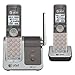 AT&T CL81201 DECT 6.0 Cordless Phone, Silver/Gray, 2 Handsets