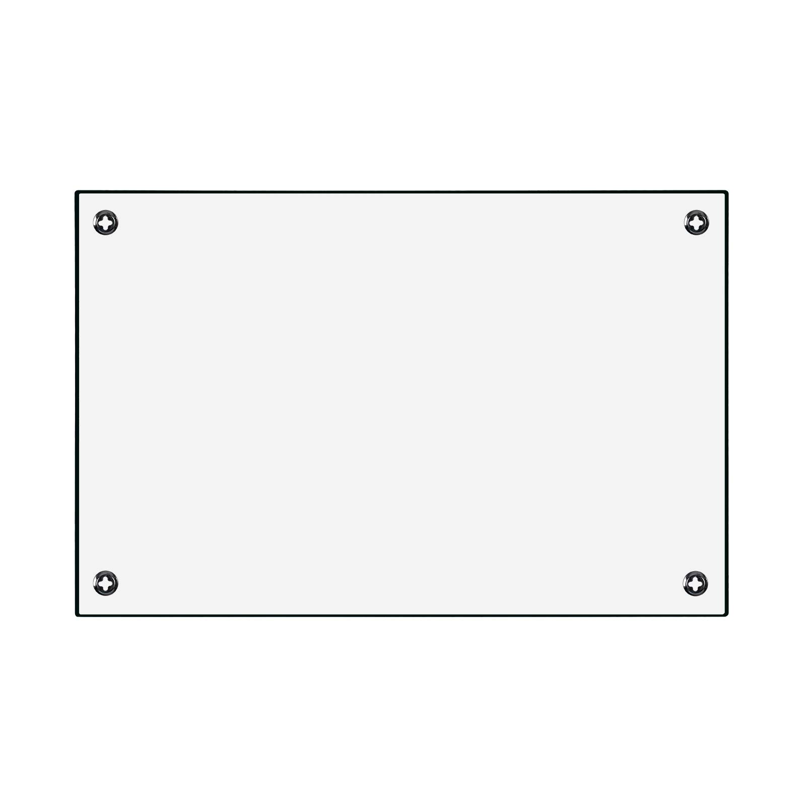 Floordirekt Magnetisches Glas-Whiteboard | Rahmenlos mit Schwebe-Effekt | 3 Größen | 2 Farben (Rot, 120 x 150 cm)