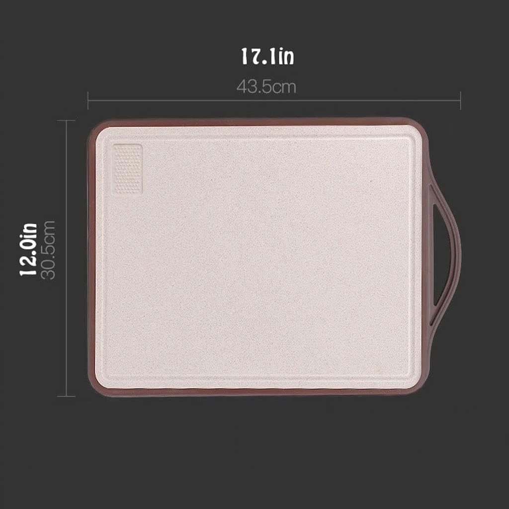 2 in 1 Dual Sided Stainless Steel & Plastic Cutting Boards with Handle for Kitchen Ideal for Meat Fish & Vegetables Set of 2