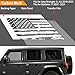 Rear Window American Flag Decal Compatible with Jeep Wrangler JL JLU 2018-2024 2025 (4-Door Version), Precut Back Side Window Glass Sticker for Jeep Wrangler 2PCS (Black)