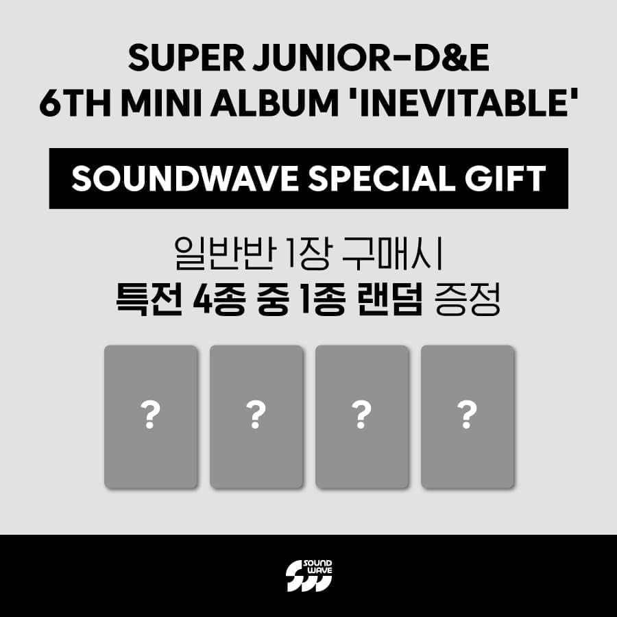 Super Junior D&E Inévitable version aléatoire certifiée Soundwave POB avec suivi inclus - 2