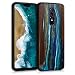 Produktbild kwmobile Hülle kompatibel mit OnePlus 6 - Handyhülle Holz TPU Cover - Holz Farbbrush Blau Braun