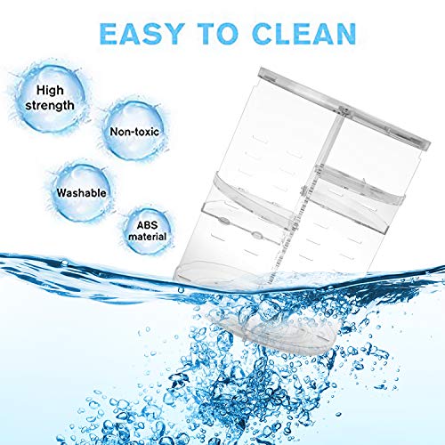 Sanipoe 360 Spinning Makeup Organizer, Lazy Susan Rack Cosmetic Carousel Storage Shelf, Great For Countertop And Bathroom, Clear #TOP5