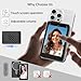 Vlog Selfie Monitor Screen for iPhone, Young Master Magnetic Touchscreen Monitor, 4K 60fps, Audio Sync, 4in Back Camera Monitor for YouTube Tiktok Video Recording, Compatible with Android