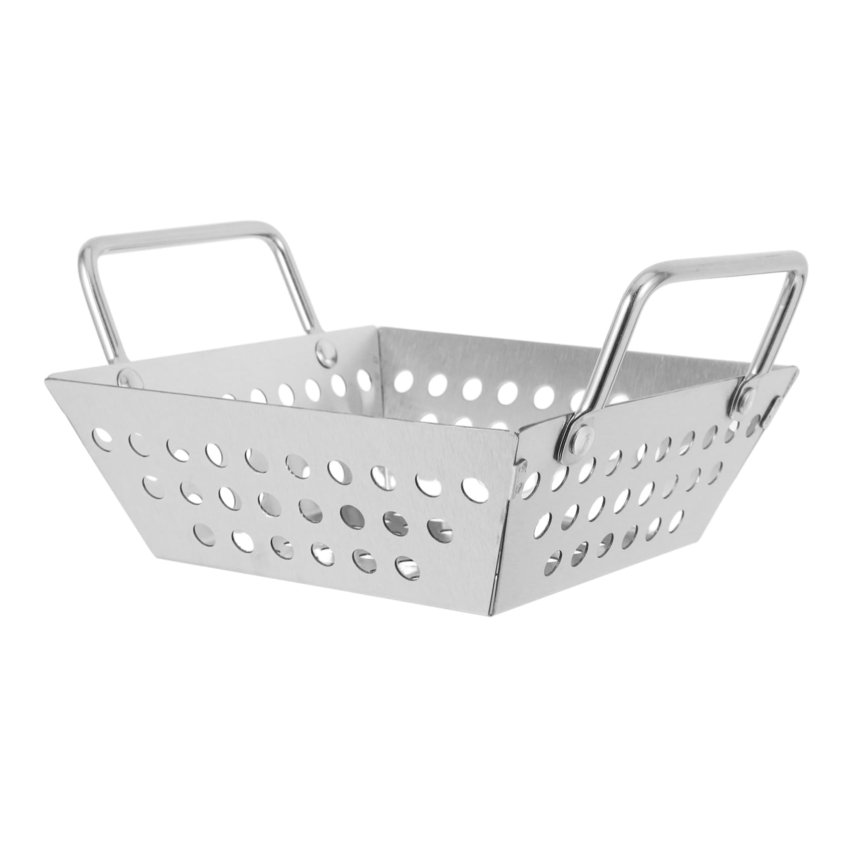KOCKSHION Bbq Supply Stainless Steel Grill Basket Large Capacity for Outdoor Cooking Versatile for Frying Draining Storing Food