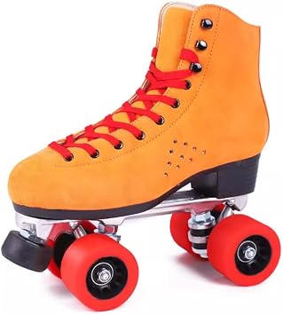 Adult Roller Skates, Pu Leather High Top Double-row Roller Skates, Aluminum Alloy Base Frame, Perfect For Outdoor Sports And Automatic Walking, With Bags