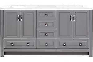 Spring Mill Cabinets Nimay - Impressive 60 Inch Double Sink Vanity In Your Bathroom