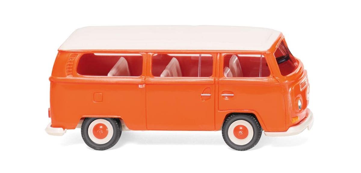 Wiking 031503 VW T2 Bus Orange 100yr Sieper 1967-71, Orange,red,white