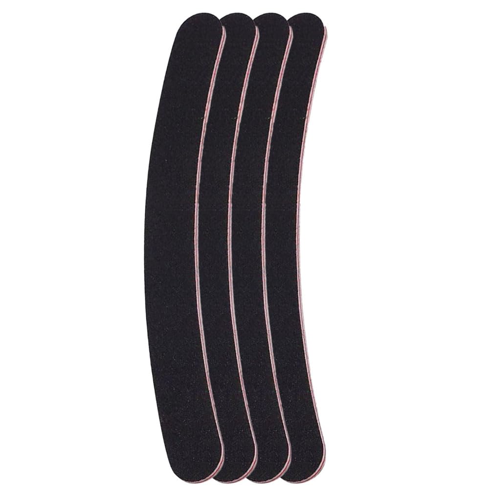Limes à Ongles Professionnelles, 4 Pcs, Incurvé et Banane, Double Face, Pour le Soin et le Stylisme des Ongles