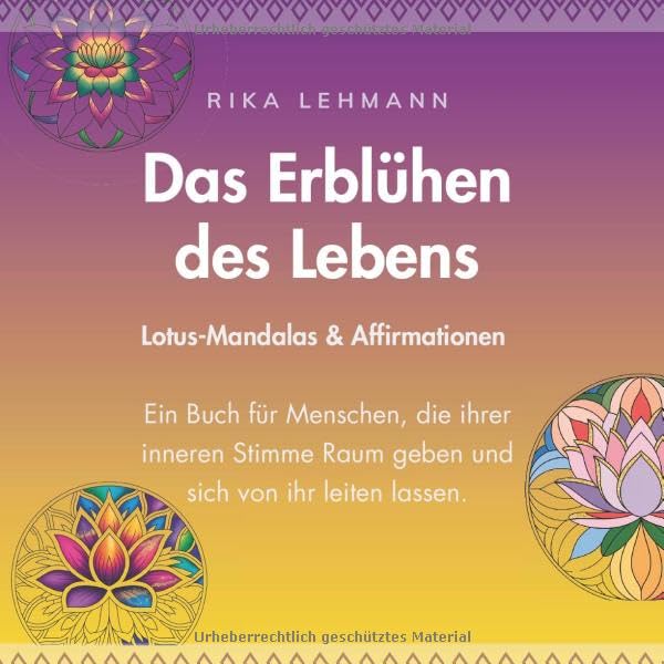 Livre Mandala Lotus et pensées positives pour votre rituel bien-être du soir