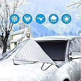 PLATZSPARENDE AUFBEWAHRUNG: Exqline Scheibenabdeckung ist mit einem Aufbewahrungsbeutel als Bonus ausgestattet. Falten Sie die Scheibenabdeckung auf eine kleinere Größe, wenn sie außer Gebrauch ist, dann stellen sie mühelos in den beutel.