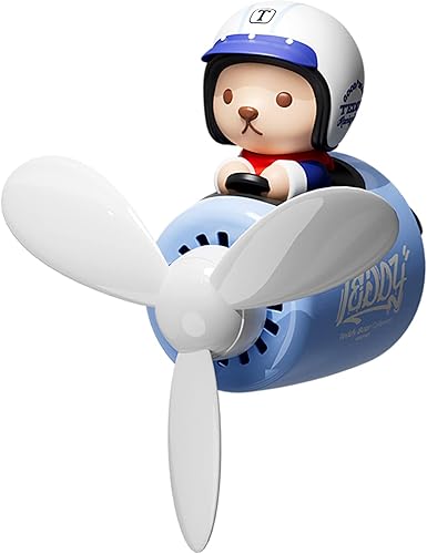 Ambientadores de aire para coche, osito de peluche, difusor de coche piloto, lindo perfume de coche, fragancia divertida
