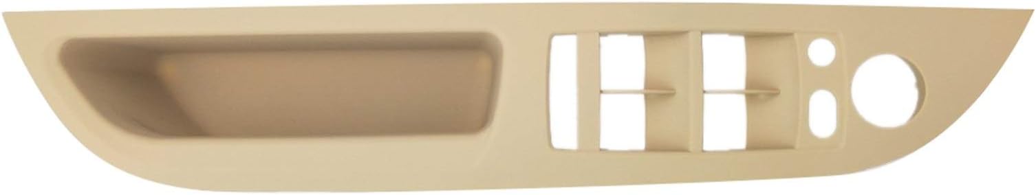 Window Switch Panel Bezel Front Left Driver Seat, for BMW, for 5 Series E60 2008-2010 Auto Replacement Car Accessaries replacement interior door lever(Beige)
