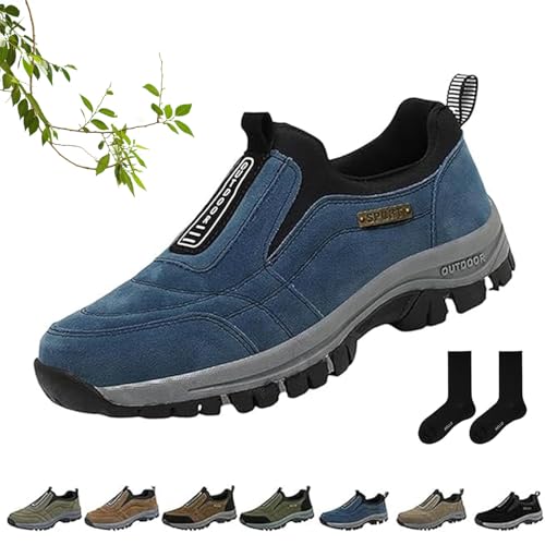 Ideacloth Shoes for Men, Ideacloth Orthopedic Shoes for Men, Outdoor Men's Outdoor Comfortable Slip-On Waterproof Orthopedic Walking and Hiking Loafers Sneakers