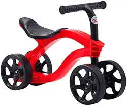 Bicicleta De Equilíbrio Infantil Futurista Sem Pedal 4 Rodas, icicletas Infantis Sem Pedal, Bicicletas de Asfalto para Crianças, Bicicletas para Crianças - Vermelha