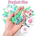 FRCTLNKG 144 Pcs Bike Spoke Beads, Bike Spoke Decorations Glow in The Dark & Noise Making for Kids Bicycle Accessories, Colorful & Durable (Two Styles)