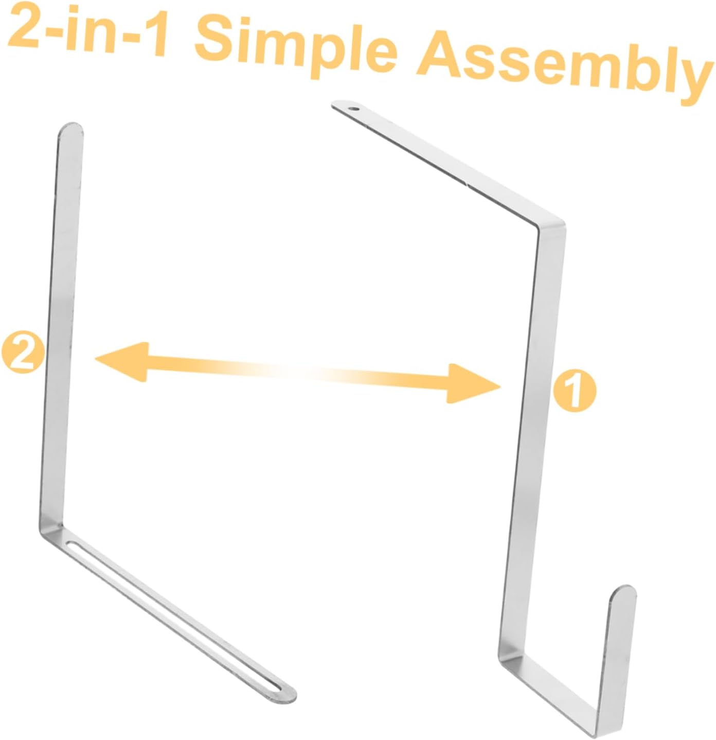 4pcs Adjustable Cemetery Wreath Hooks Metal Headstone Decorative Hanger Flower Holder for Tombstone Gravestone Accessory