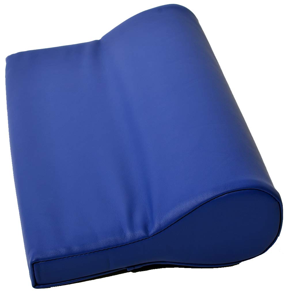 Massagezubehör Set 3 bestehend aus 1x Vollrolle Knierolle mit Griff 1x Lagerungsrolle Halbrolle und 1x Nackenkissen Kopfstütze für die Massageliege wasserabweisend (Blau)