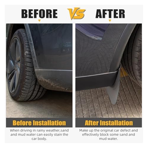 Guardabarros para Tesla Model Y 2025: protección flexible contra salpicaduras delanteras y traseras 6