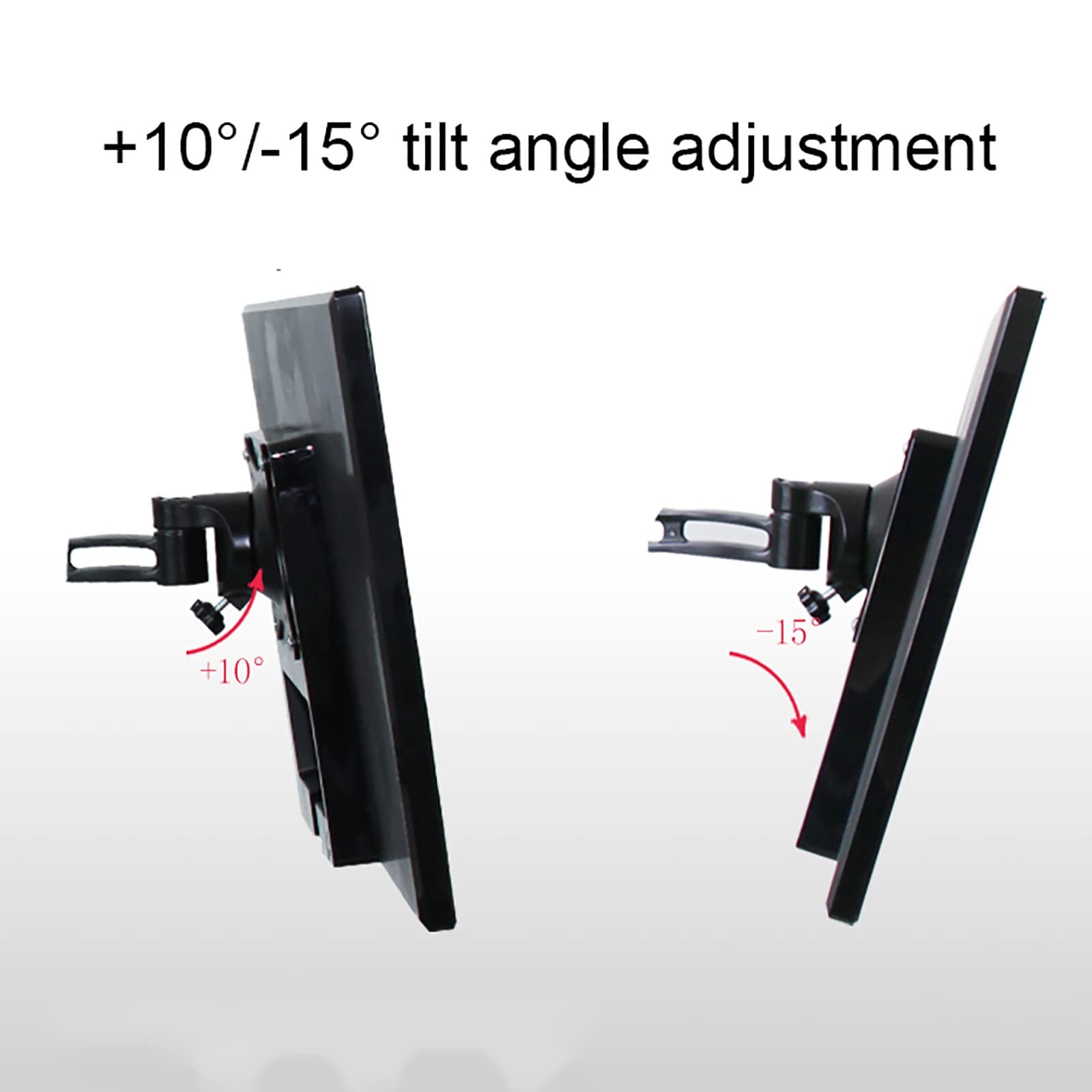 JOZZY Supporto da Parete per TV,Supporto per Monitor, Bracci di Morsetto da Scrivania per Impieghi Gravosi Completamente Regolabili per Schermi di Computer, Braccio per Monitor per Schermi da 137