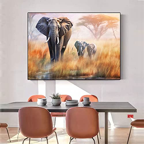 Tableau decoration murale salon moderne sur toile poster coloré