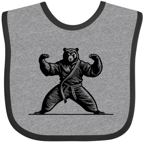 inktastic Karate Martial Arts MMA Funny Bear Baby Bib