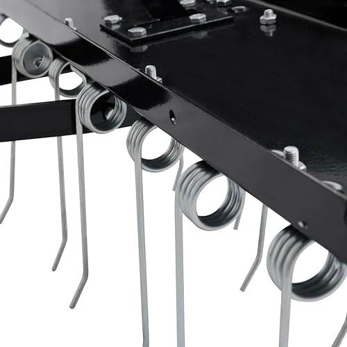 Miniatura 8 de vidaXL Escarificador de cortacésped montable, ancho de trabajo de 39.4 pulgadas, construcción de acero, aireador para césped grande, fácil montaje,