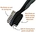 Voplop Golf Brush and Club Groove Cleaner - Easily Attaches to Golf Bag - Deep Clean Iron Grooves - Cleaning Club Face - Bag Clip & Retractable Extension Cord Black