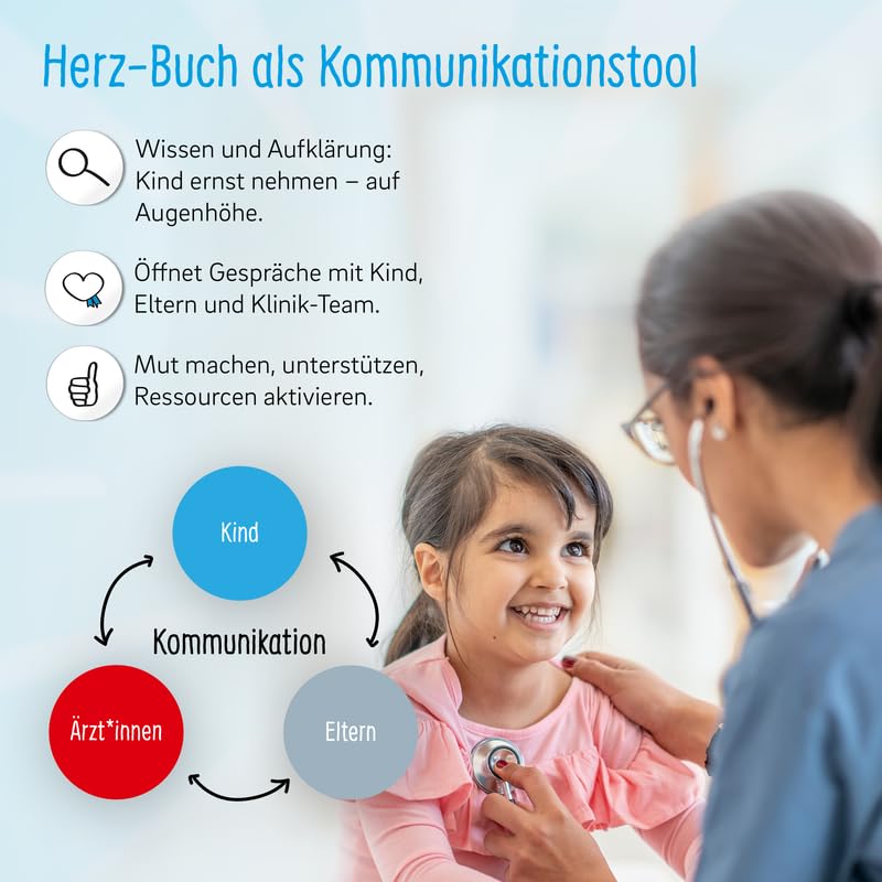Kinderherzbuch Verlag – Kinderbuch Öffne Dein Herz: Herzmedizin Mitmachbuch für Kinder (4-11 Jahre) über Herzerkrankung und Behandlung. Mutmachbuch mit interaktiven Elementen, Texten & Illustrationen