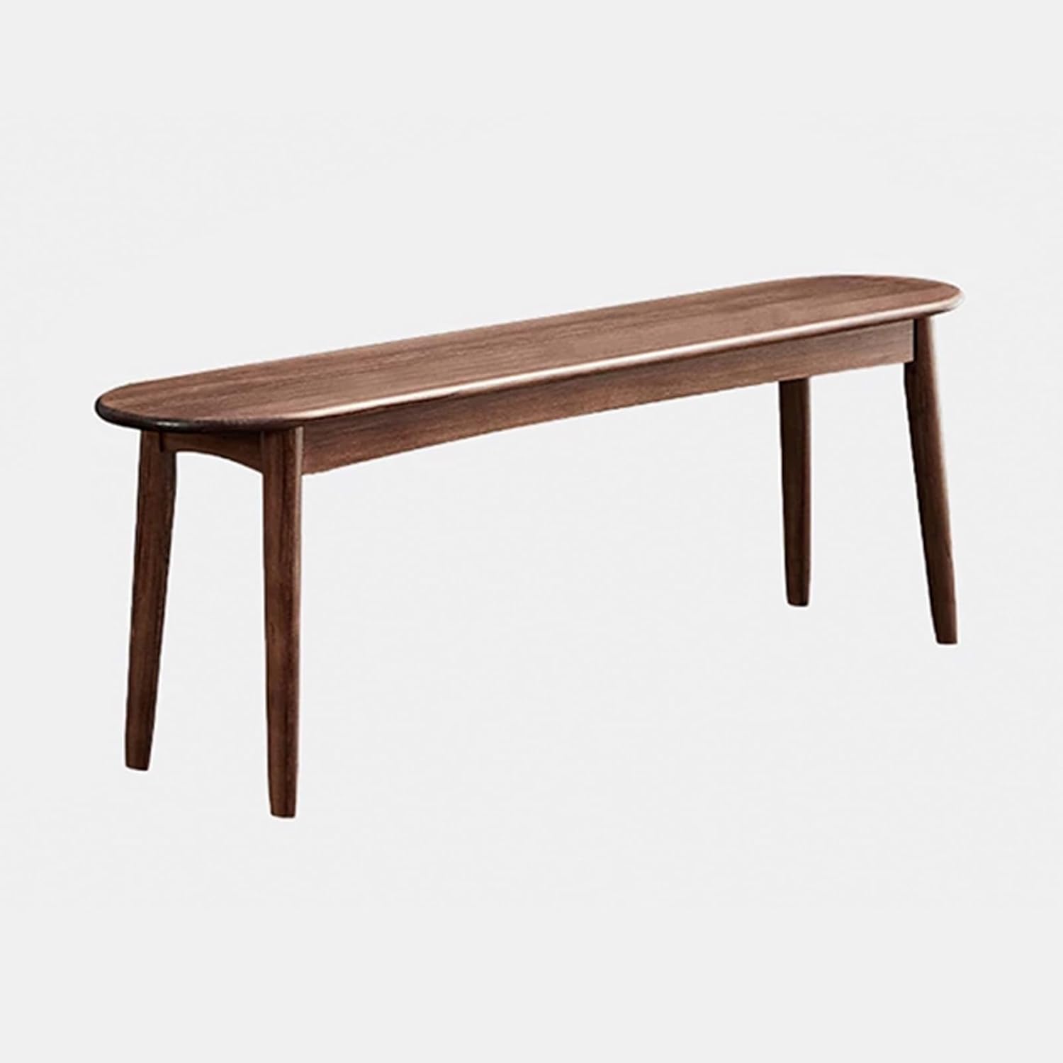 Wood Bench, Dining Bench, Dining Room Bench, Long Kitchen Bench with Rounded Corner, Wood Indoor Bench Stool, Solid Wood Shoe Bench Entryway Benches(Natural,100cm/39.3in)