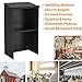 Panana Podium Stand- Portable Podium Stand Hostess Stand Desk with Adjustable Shelf for Churches, Lectern Classrooms, Office (Black)