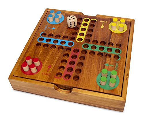 BrainCandy Wooden Travel Games (Wooden Pachisi)