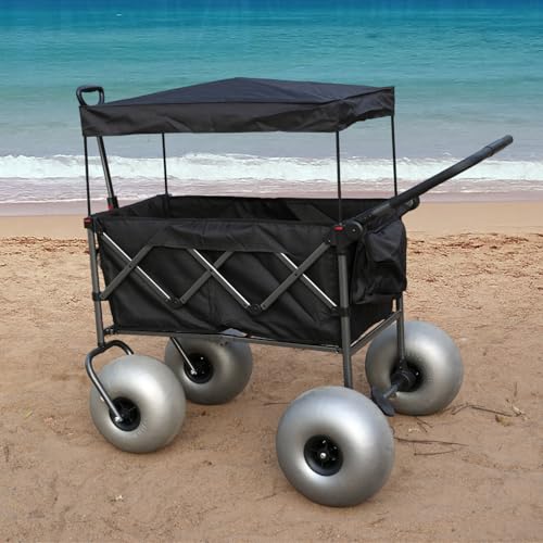 WONDERCAMEL Stroller Wagon with Big Balloon Wheels for...