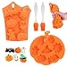 Molde de silicona para hornear de calabaza de Halloween,molde de silicona de calavera,molde para pasteles,molde para galletas,molde para hacer cubitos de hielo,hacer comida fácil