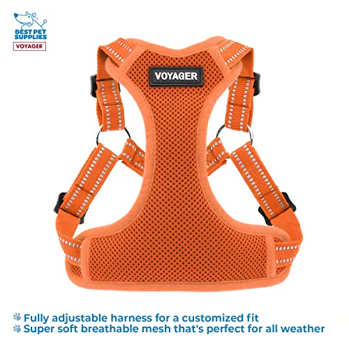Best Pet Supplies Voyager Adjustable Dog Harness Leash Set including Reflective Stripes for Walking Heavy-Duty Full Body No Pull Vest with Leash D-Ring - Image 2