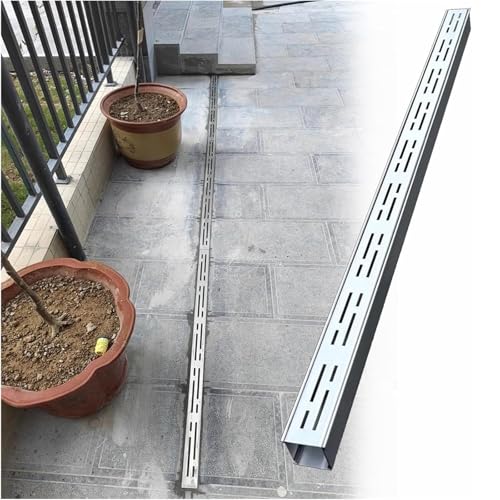 Caniveau de drainage efficace pour eliminer l eau des terrasses avec grille inox 304