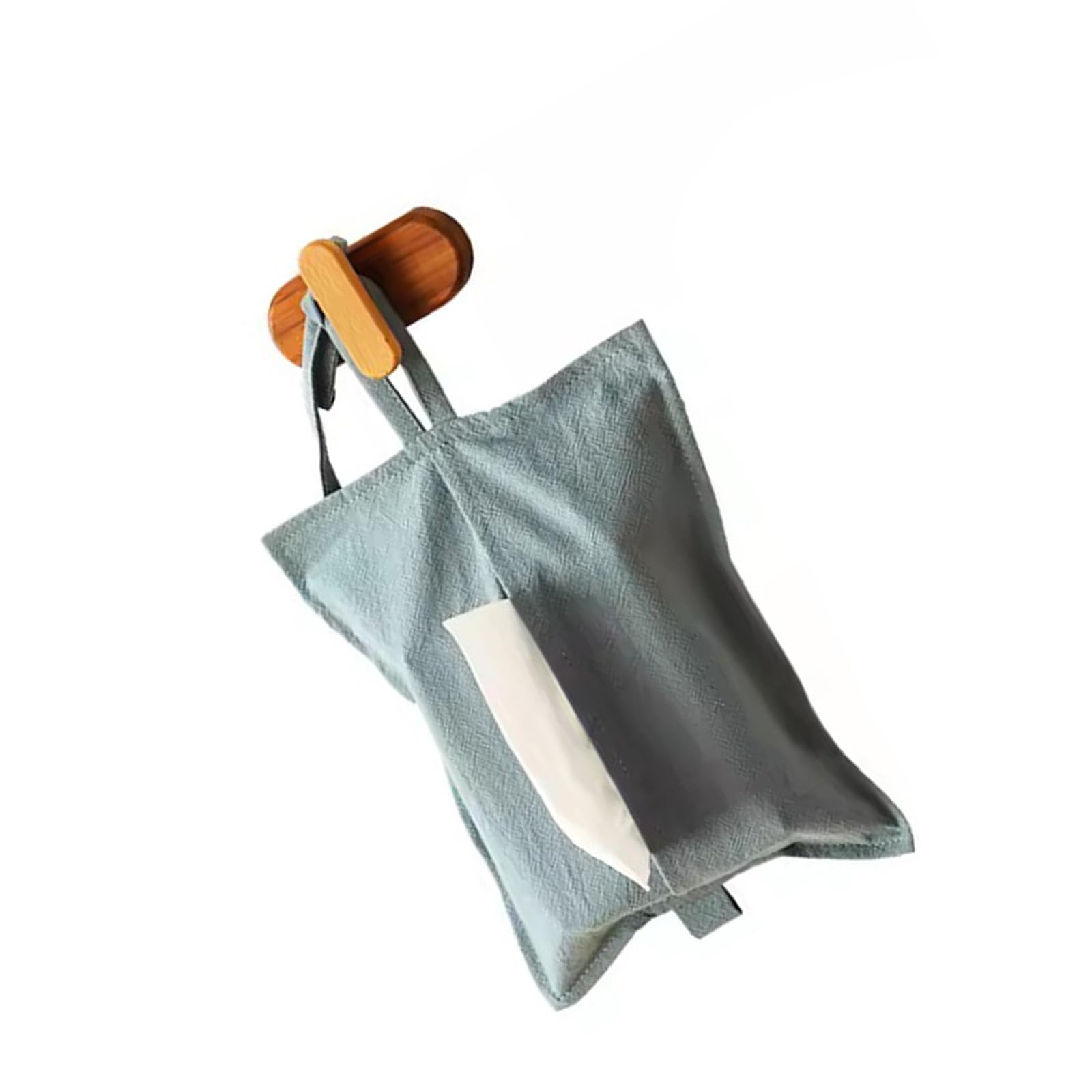 Buxuaaaa Fabric Tissue Dispenser Hanging Bag Perfect for Kitchen Counter Decoration Fabric Tissue Bag