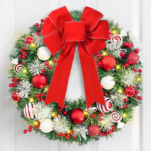 Christmas Wreath Decorations, 20' Christmas Wreaths for...