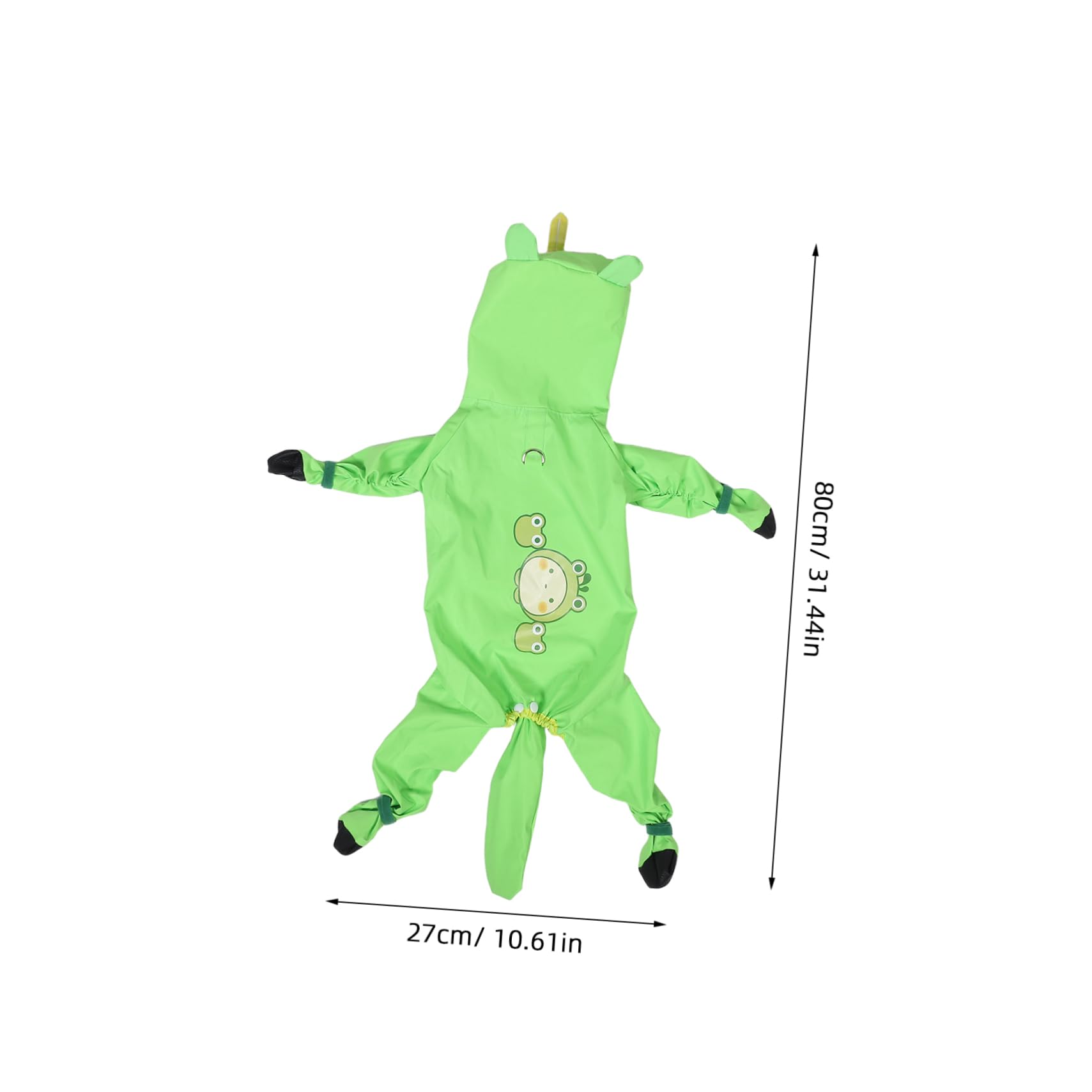 Abaodam Small Dog Raincoat Full Body Waterproof Dog Rainwear Adjustable Fit Soft and Comfortable Pet Raincoat with Tail and Leg Coverage