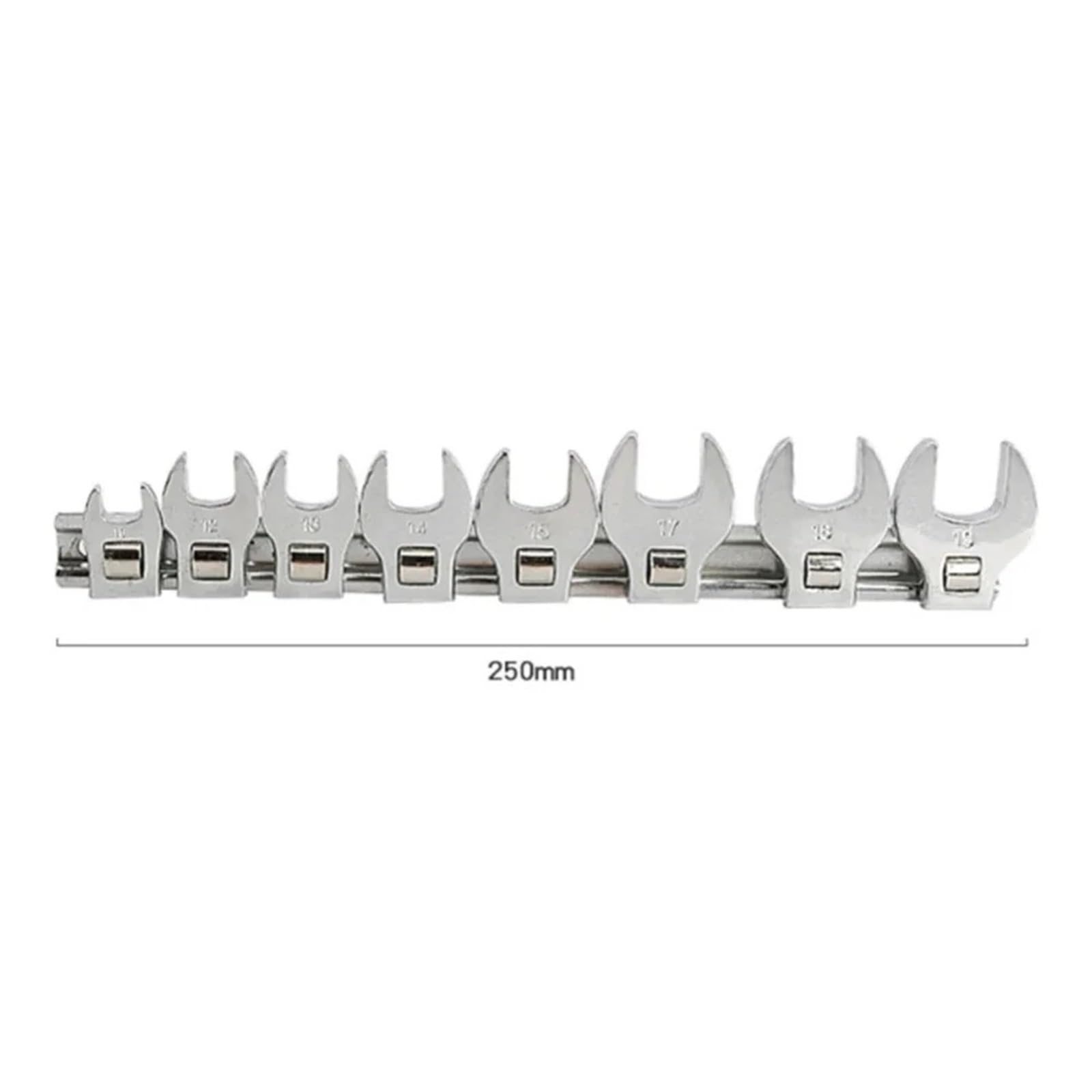 Juego de llaves pata gallo con tuerca 3/8 pulgadas, herramienta Hardware cuadrada cabeza bocina, 8 piezas cuerno toro imperiales