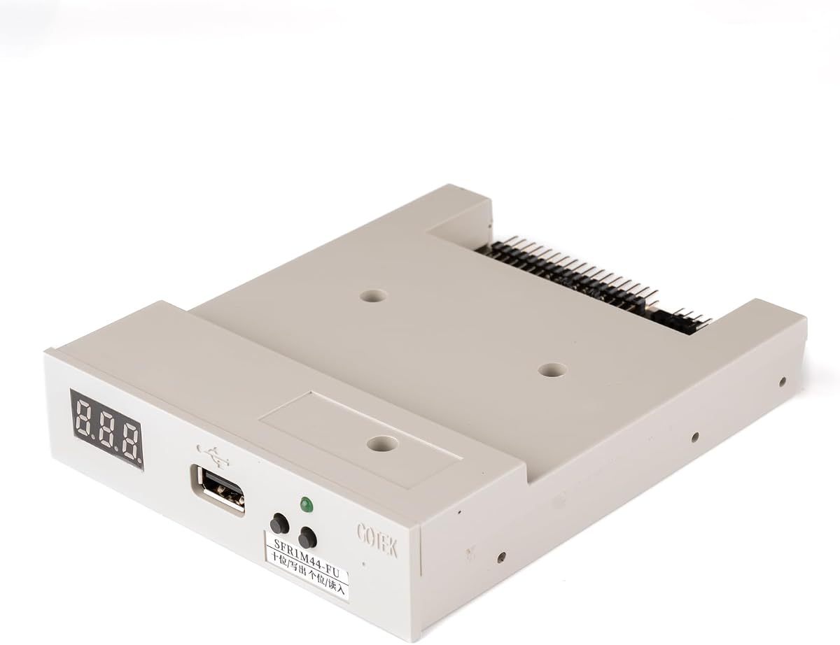 SFR1M44-FU Emulador de disquete a unidad USB Gotek para máquinas de bordar Tajima SWF Happy Brother, capacidad de 1,44 MB y 34 pines