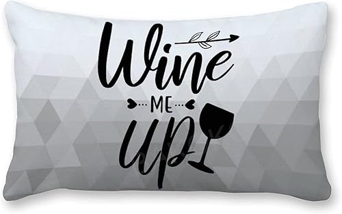 Funda de almohada lumbar de lona de algodón, funda de almohada con frase divertida, funda de almohada con cremallera oculta, regalo de inauguración