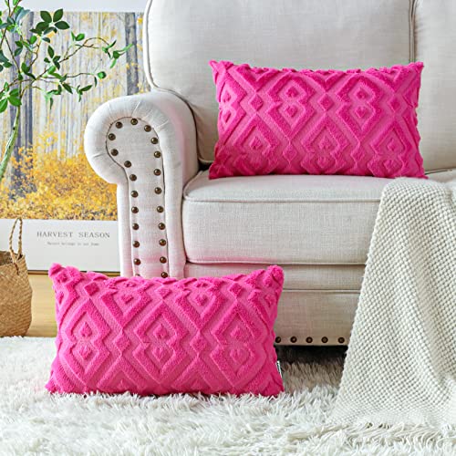 Housse de coussin velours rose vif Artscope pour rénover un canapé terne - 3