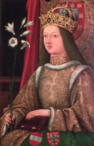 Cuadro Reina Leonor de Portugal pintura al óleo clásica de 60x90cm para decorar el salón