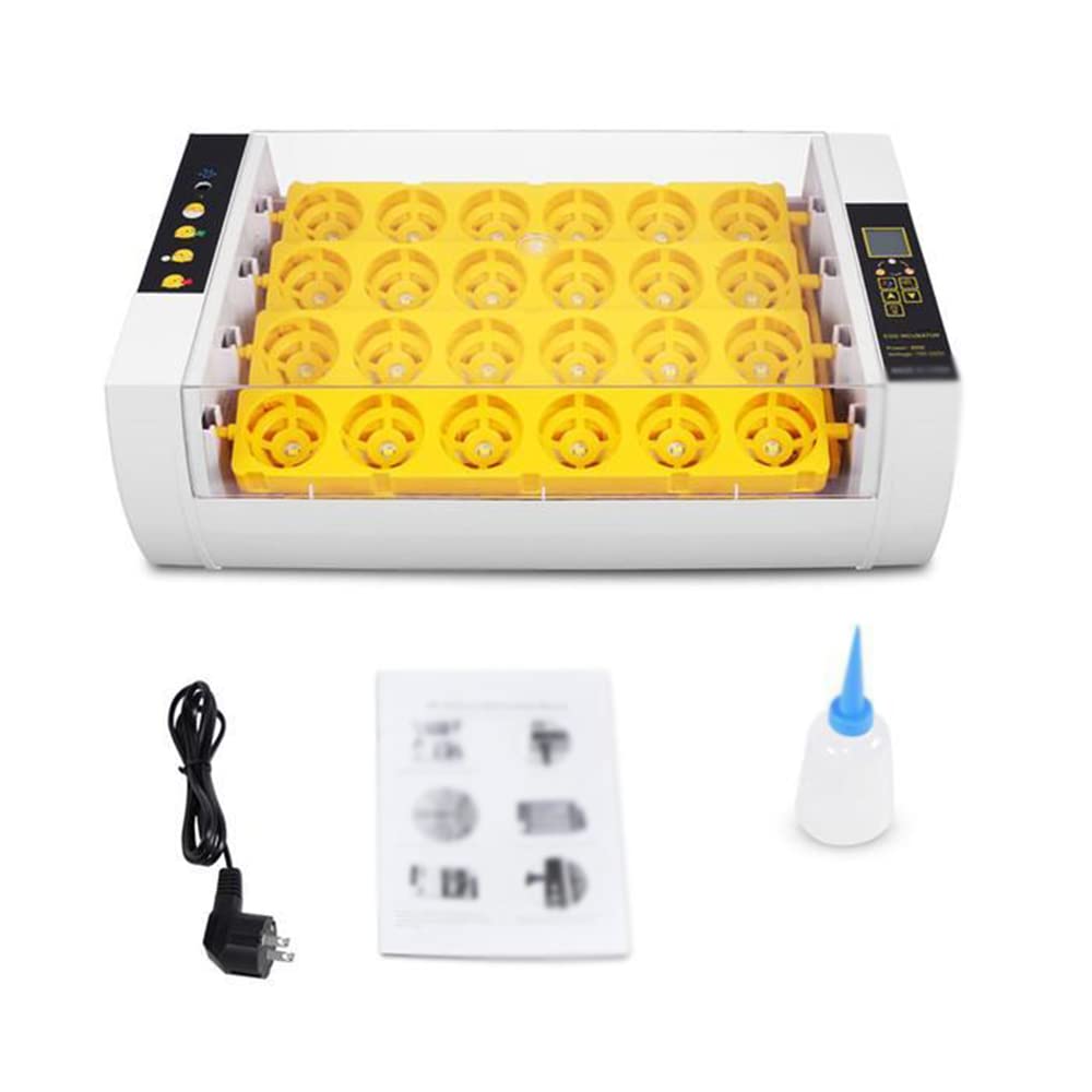 Incubatrice per Uova da Cova Macchina per Incubatoio Intelligente con Luce A LED Completamente Automatica Trasparente per Pulcini D'Oca di Quaglia