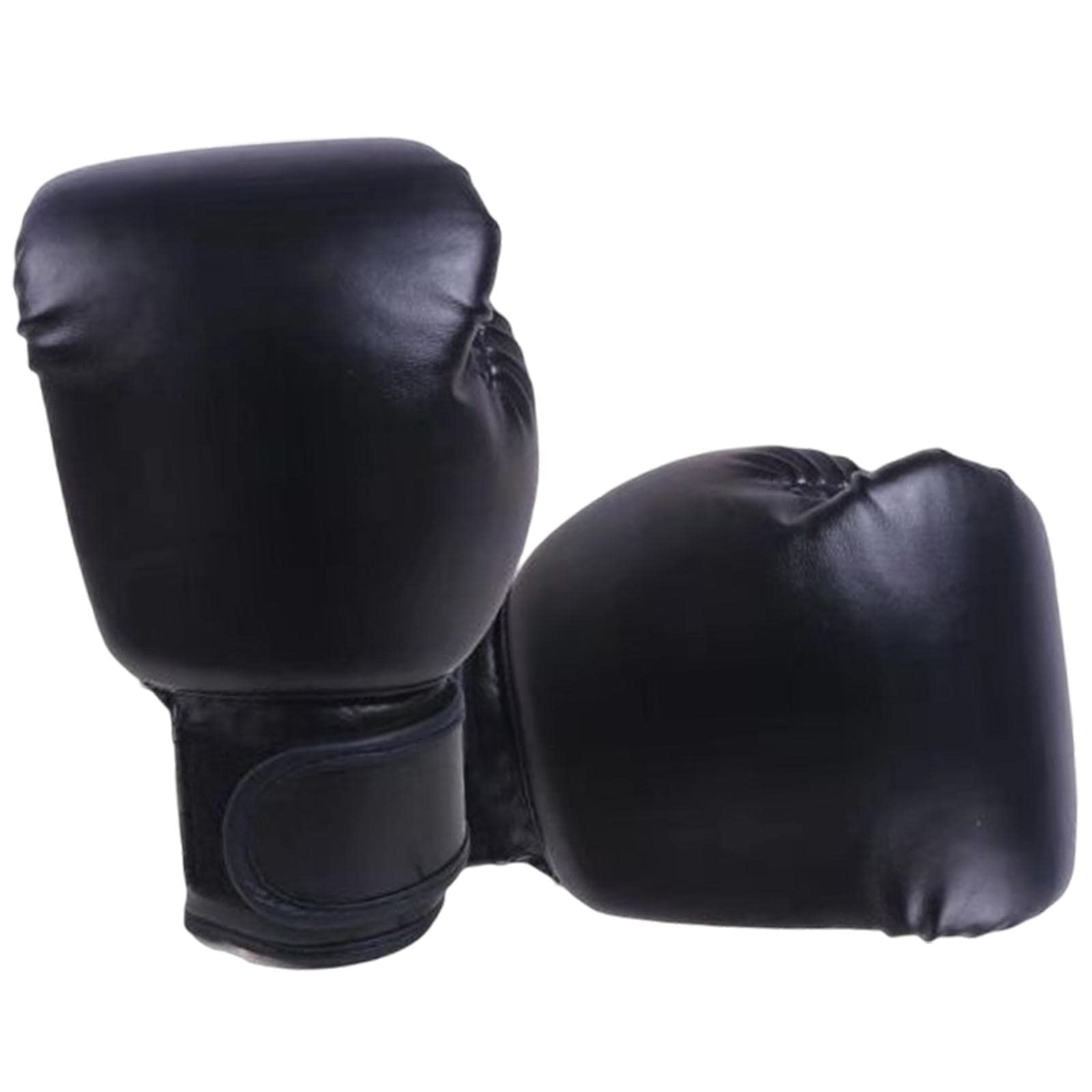 B BaosityAdult Children Boxing Gloves Boxing Training Gloves Mesh Breathable Sparring Kickboxing Gloves, Black Kid