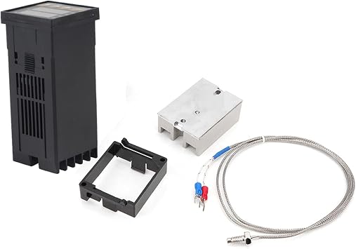 Smart PID Temperature Controller, Digital REX-C100 Temperature Controller + 40A Solid State Relay + K Thermocouple GD Set 0 to 400C AC100-240V
