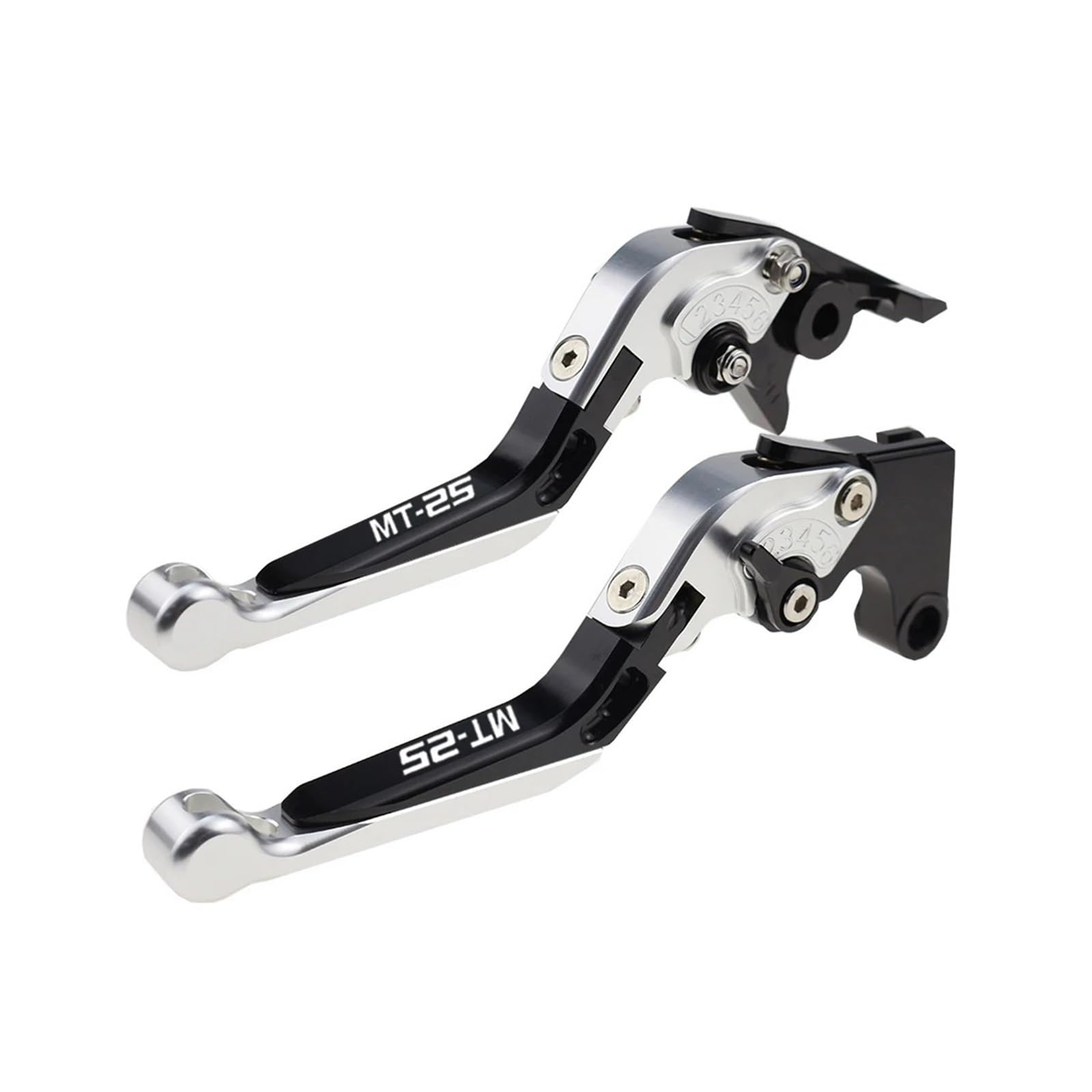 JGHFDWS Motorcycle Brake Clutch Lever Set for MT25 Motorcycle Folding Extendable Brake Clutch Levers(26)
