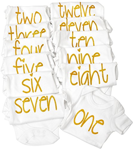 Navi - 12 Monthly Onesies - Newborn Bodysuits Gift - Baby Shower Present #TOP1
