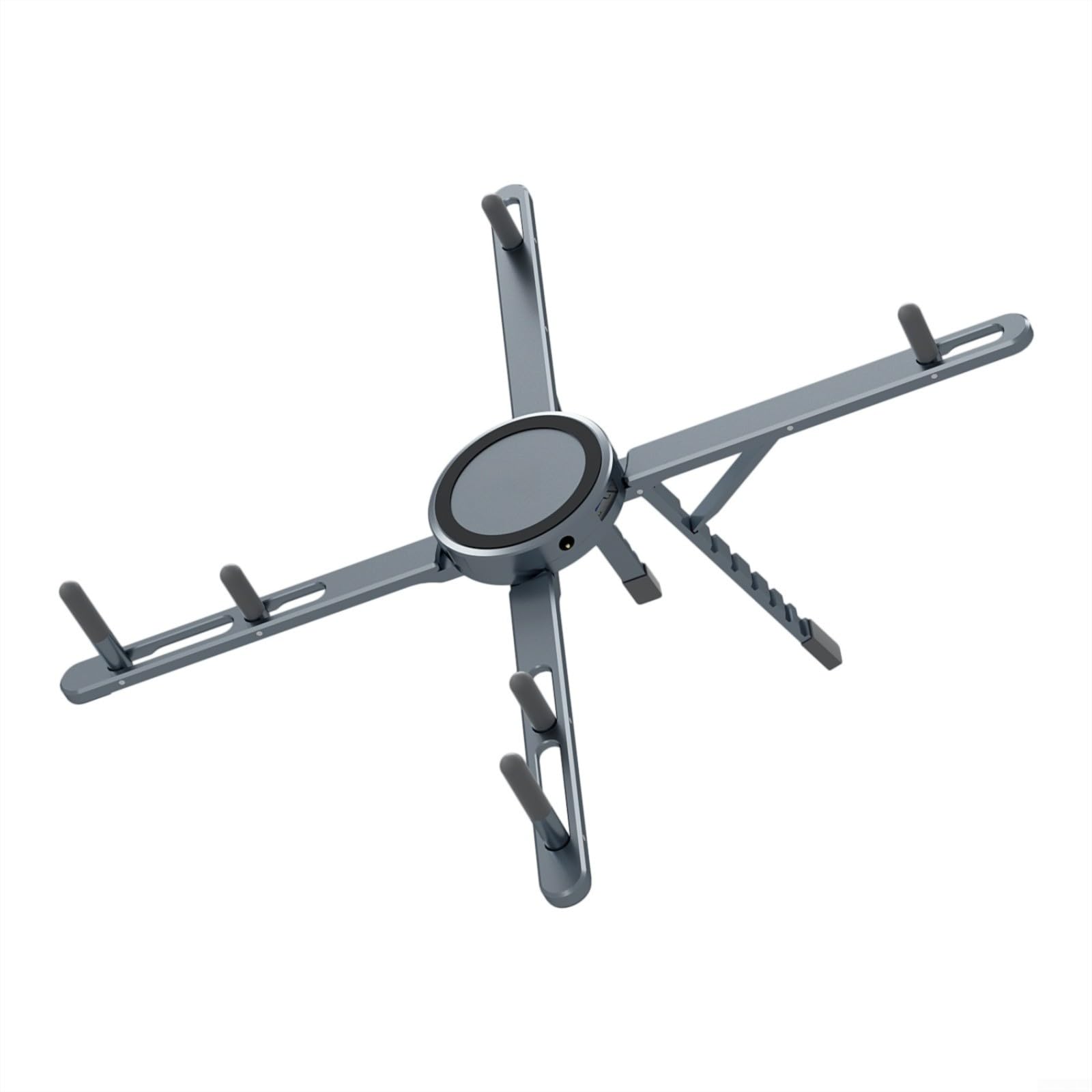 Supporto magnetico per computer portatile, pieghevole, in alluminio, con 7 regolazioni in altezza, ergonomico, portatile
